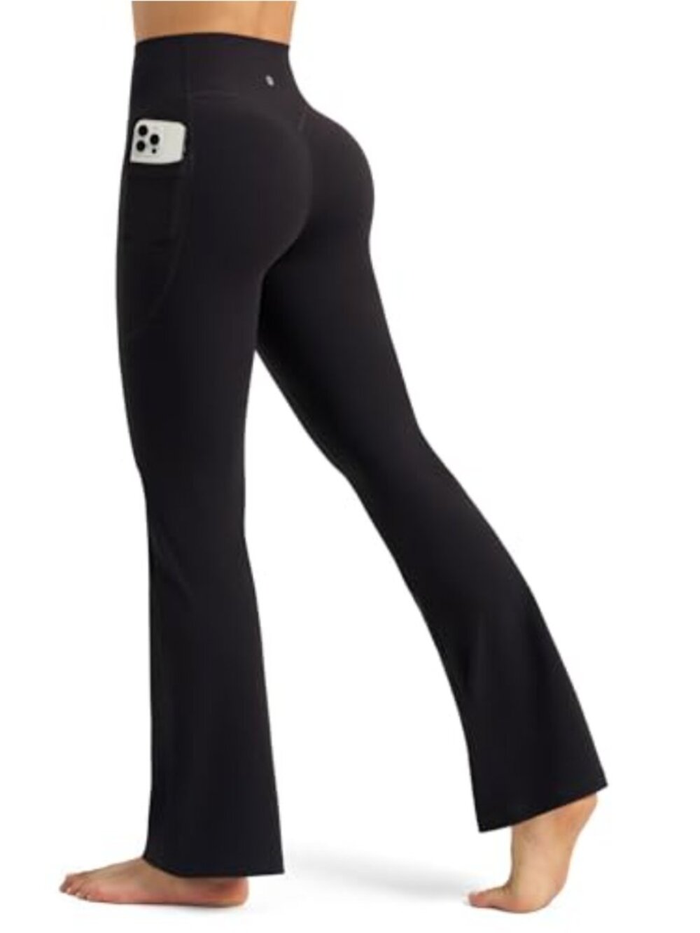 Willit Yoga Pants Women Flare Workout Leggings with Pockets Tummy Control High